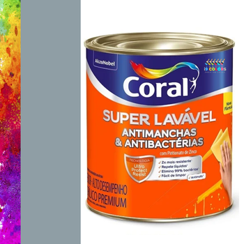 Tinta Acrílica Super Lavável 0,8 litros - Coral - Jogo de Sombras Coral SC