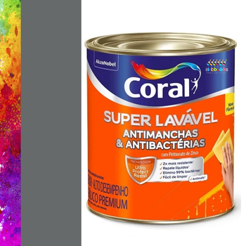 Tinta Acrílica Super Lavável 0,8 litros - Coral - Mineral Valioso Coral SC