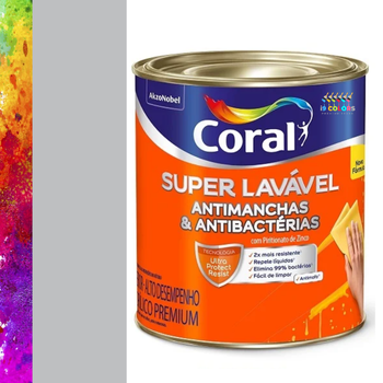 Tinta Acrílica Super Lavável 0,8 litros - Coral - Troféu de Prata Coral SC