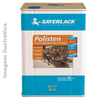 Stain Sayerlack Polisten 18 litros - Mogno