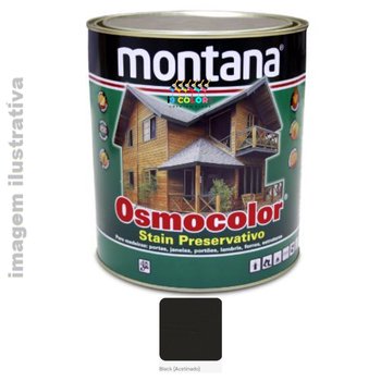 Montana Osmocolor  0,9 litro - Preto
