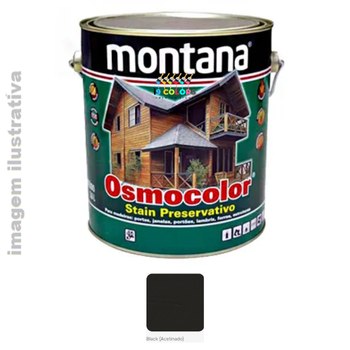 Montana Osmocolor  3,6 litros - Preto