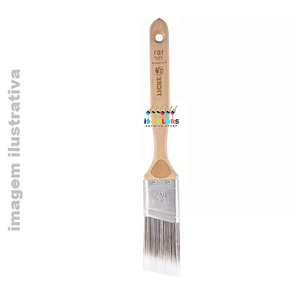Pincel Trincha Angular 1.1/2" com cerdas gris profissional Tigre - Gris Profissional