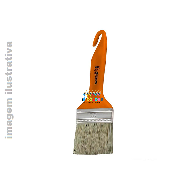 Pincel Trincha Reta Profissional 2 polegadas com Cerdas Gris - Gris Profissional