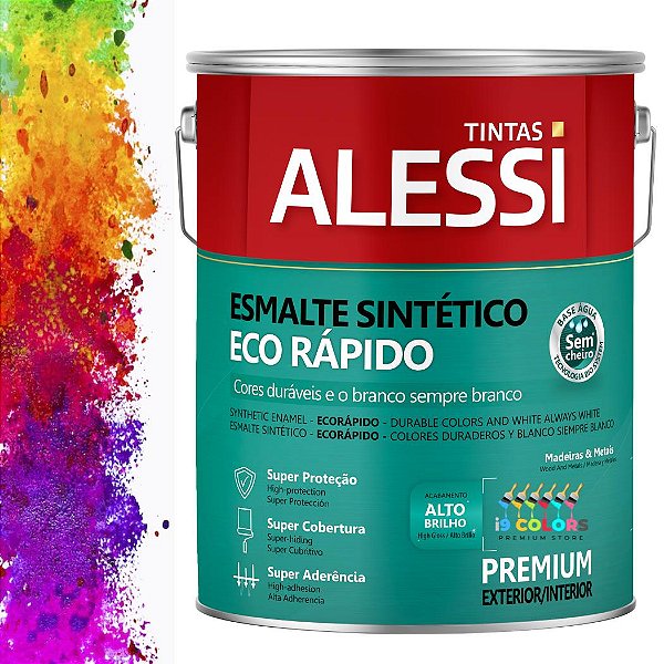 Alessi Esmalte Sintético Eco Rápido Base Água  3,2 litros - Base C Brilhante