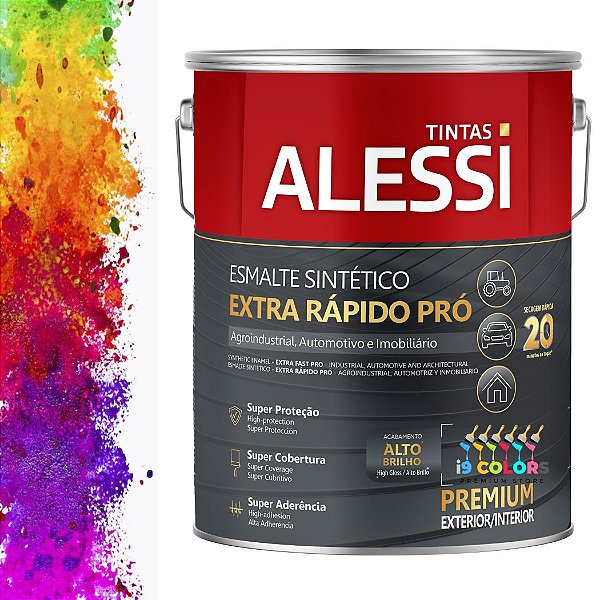 Alessi Esmalte Sintético Extra Rápido Pró  0,8 litro - Base C Acetinado