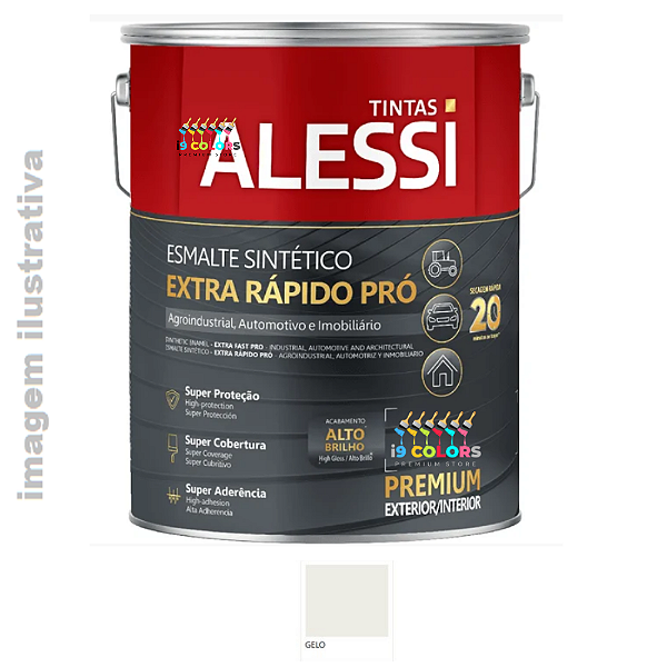 Alessi Esmalte Sintético Extra Rápido Pró  3,6 litros - Gelo Brilhante