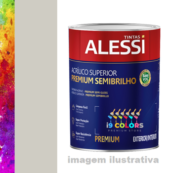 Alessi Tinta Acrílica Superior Super Lavável  0,8 litro - Crômio Suvinil SC