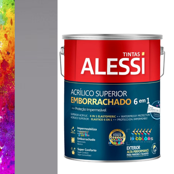 Alessi Tinta Acrílico Superior Emborrachado 6 em 1  3,2 Litros - Cinza Medieval Suvinil SC