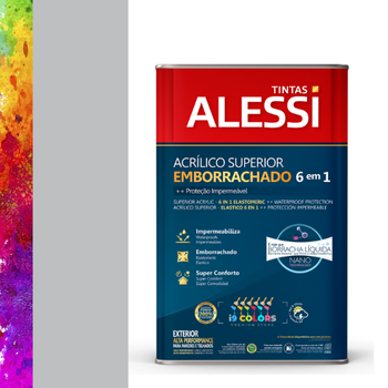 Alessi Tinta Acrílico Superior Emborrachado 6 em 1 16 Litros - Troféu de Prata Coral SC