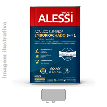 Alessi Tinta Acrílico Superior Emborrachado 6 em 1 18 Litros - Véu Coral SC