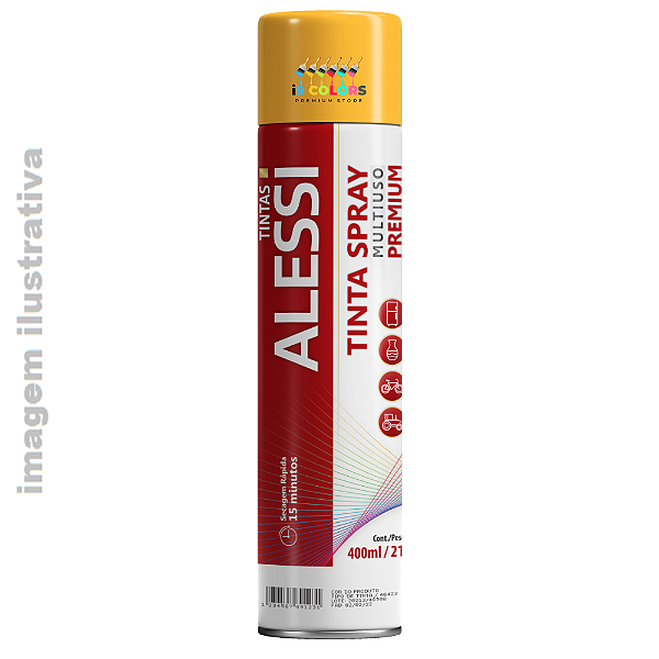 Alessi Spray Brilhante - Amarelo Brilhante