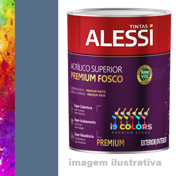 Tinta Acrílica Alessi Acrílico Superior Premium  0.8 litro - AP 130-4 Blue Nocturne Alessi Self Color