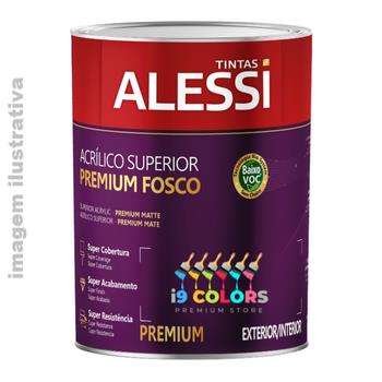 Tinta Acrílica Alessi Acrílico Superior Premium  0.9 litro - Branco Fosco