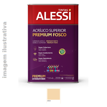 Tinta Acrílica Alessi Acrílico Superior Premium 18 litros - Areia Fosco