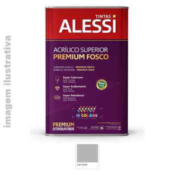 Tinta Acrílica Alessi Acrílico Superior Premium 18 litros - Lua Cheia Fosco