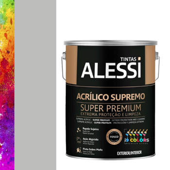 Tinta Acrílica Alessi Supremo  3,2 litros - Cinza Tecnológico Coral SC