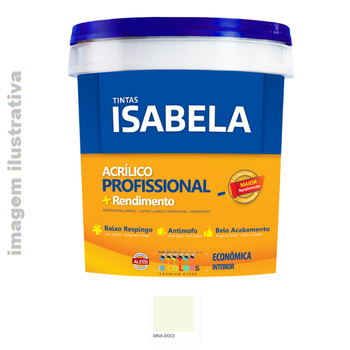 Tinta Acrílica Isabela Profissional Mais Rendimento Econômica  3,6 litros - Erva Doce Fosco