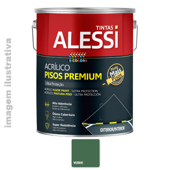 Tinta Piso Acrílico Ultrapiso  3,6 litros - Alessi - Verde Semibrilho