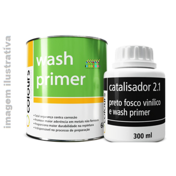Fundo Fosfatizante Wash Primer Componente A 2.4 litros Maxi Rubber