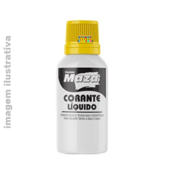 Corante Líquido 50 ml Maza - Amarelo