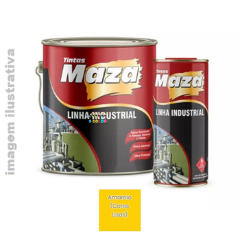 Kir Mazapoxi com Catalisador 3,2 litros Maza - Amarelo Segurança Brilhante