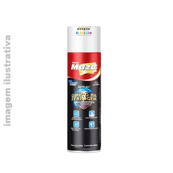 Spray Direto da Ferrugem 250 gramas Maza - Branco Brilhante