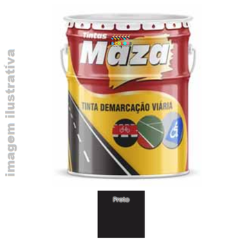 Tinta para Demarcação Viária 3,6 litros Maza - Preto