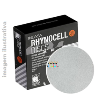 Disco Lixa 6 Pol sem furo Grão 3000 Indasa Pré Polimento Seco Rhynocell D150 - Cinza