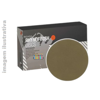Disco Lixa 6 Pol sem furo Grão 3000 Indasa Pré Polimento Umido Rhynofinish D150 - Cinza