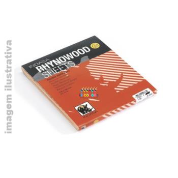 FOLHA LIXA MADEIRA RHYNOWOOD GRAO 100 - Laranja