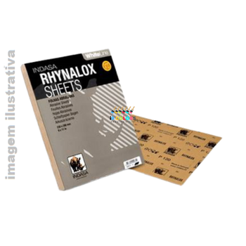 FOLHA LIXA SECO 230X280 RHYNALOX WHITE GRAO 100 -