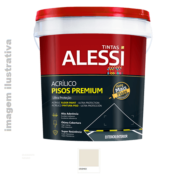 Tinta Piso Acrílico Premium 18 Litros - Alessi - Crômio Suvinil