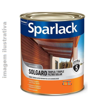 VERNIZ BS PREMIUM ACETINADO 0.9LT SPARLACK SOLGARD TRIPLO FILTRO SOLAR - Natural