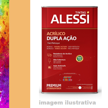 Alessi Dupla Ação Fosco 16 litros - Amarelo Glorioso Coral Sellf Color
