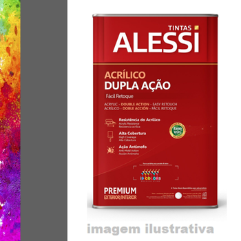 Alessi Dupla Ação Fosco 16 litros - Minério Bruto Coral Self Color