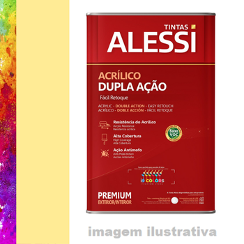 Alessi Dupla Ação Fosco 16 litros - Amarelo Canário Alessi Read Mix