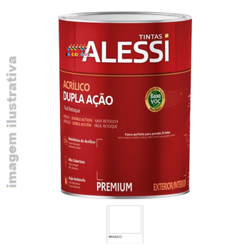 Alessi Dupla Ação Fosco 0,9 litro - Branco Fosco