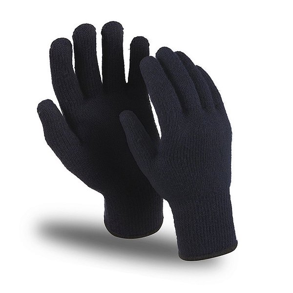 Luva de Lã Preta Adulto Básica Inverno Frio Tamanho M G Unissex Masculina Feminina