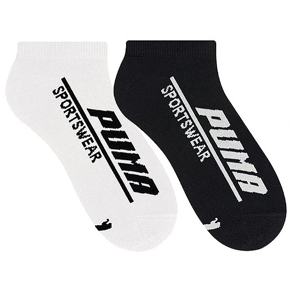 Kit 2 Meias Cano Curto Sapatilha Masculina Esportiva Puma