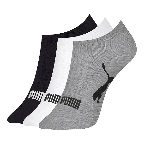 Kit 3 Pares Meia Feminina Sapatilha Invisível Puma
