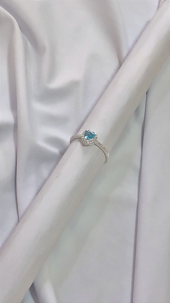 ANEL DE PRATA 925-AZUL CLARO