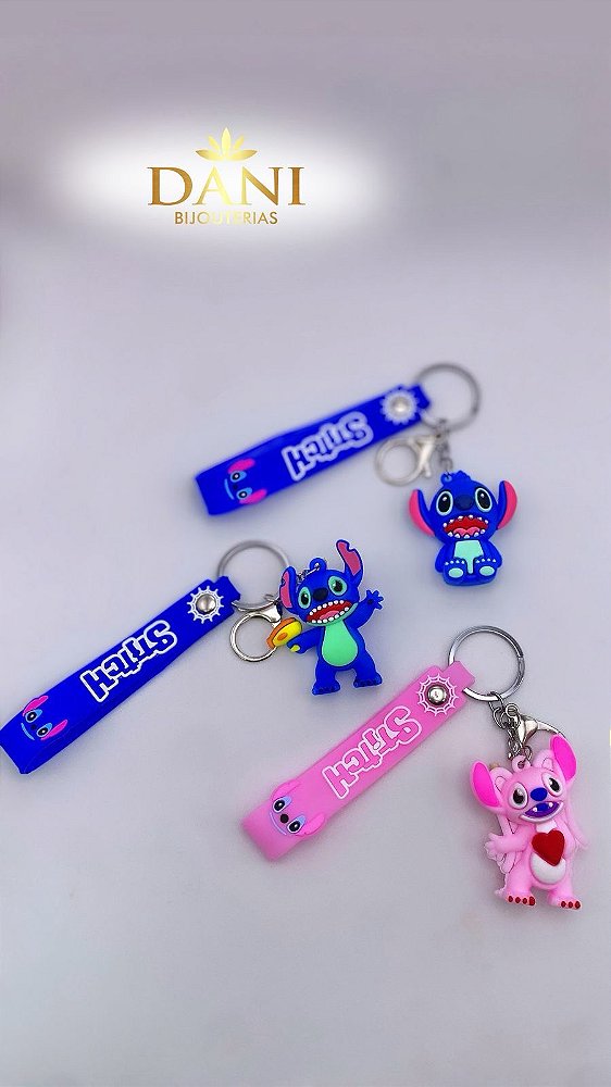 Chaveiro Stitch em Silicone – Modelos Divertidos e Colecionáveis