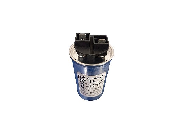 CAPACITOR 45UF 220V PARA LAVADORA DE ROUPAS BRASTEM E CONSUL - CÓDIGO W11574388