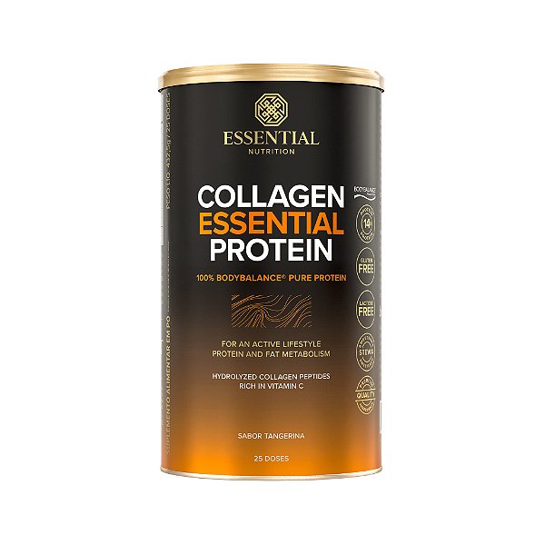 Collagen Essential Protein 432g 25 doses Tangerina