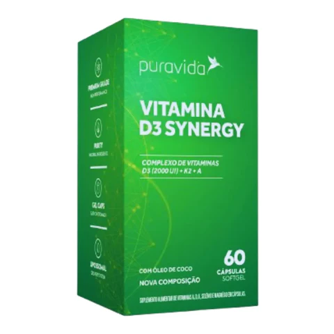 Vitamina D3 Synergy 60 caps