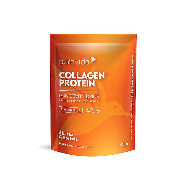 Collagen Protein Abacaxi e hortelã 450g