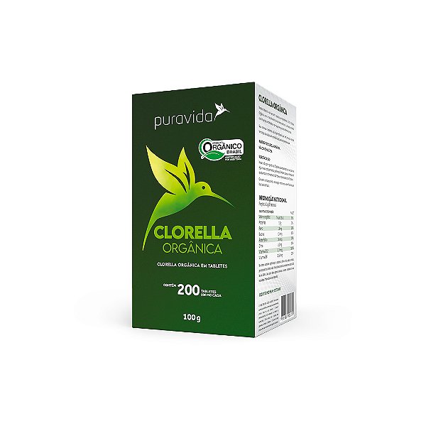 Clorella orgânica 200 tabs
