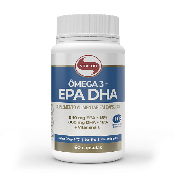 Omega 3 EPA e DHA 60 cápsulas