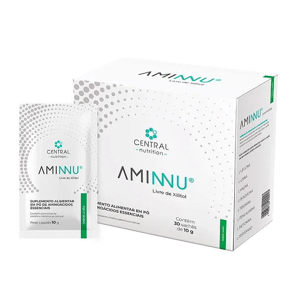 Aminnu 30 sachês 10g livre de xilitol